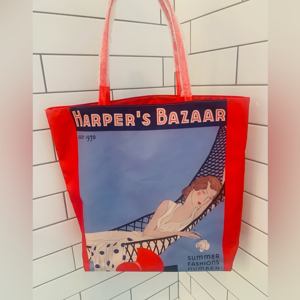 Harper’s Bazaar Red Tote NWOT